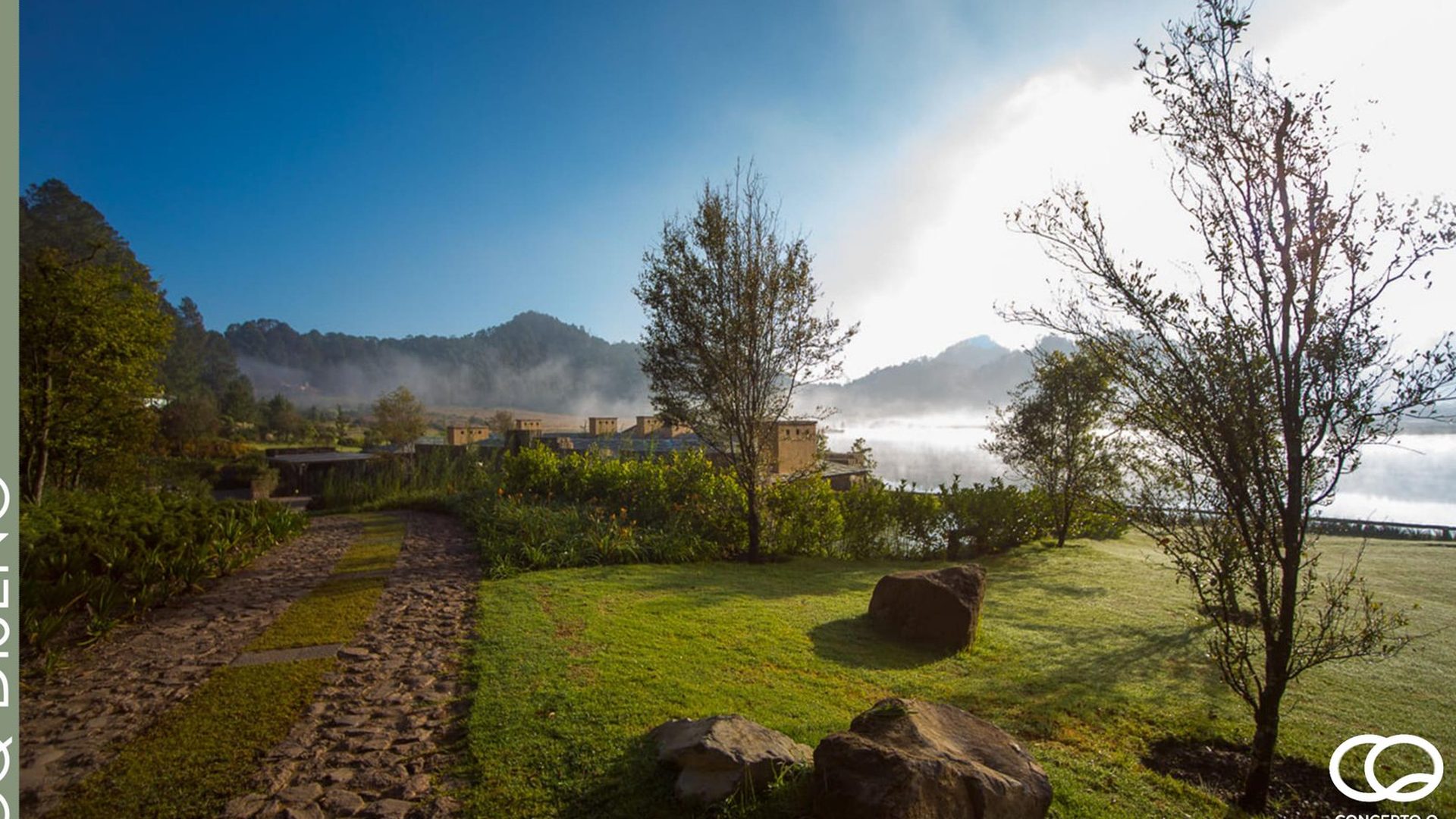 Jardín ConceptoQ al atardecer, Valle de Bravo