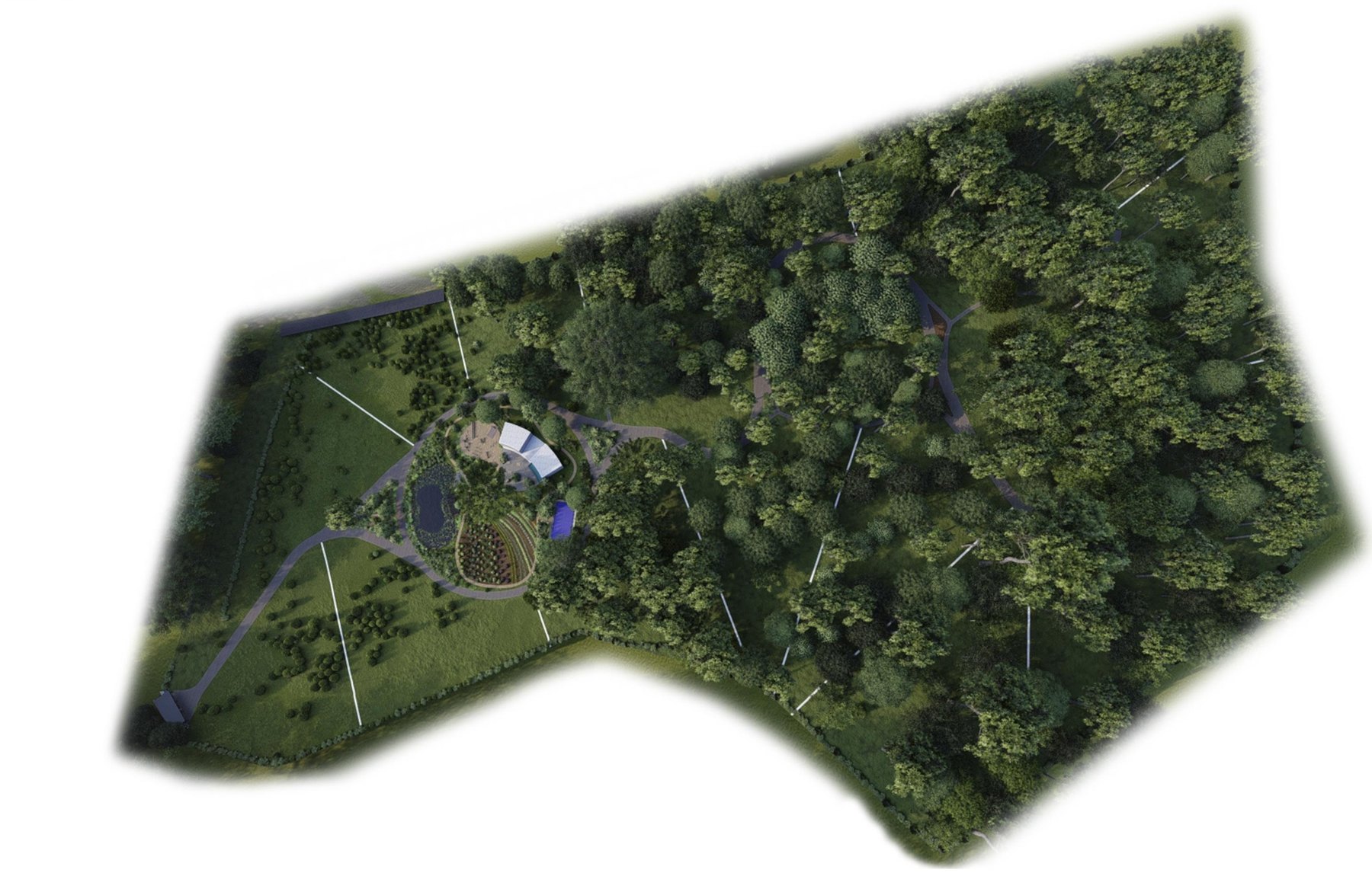 Master plan del Proyecto El Encino, diseño regenerativo y de paisaje en Valle de Bravo